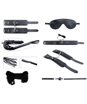 SECRET DESIRES BDSM KIT Kit bdsm preto de 8 peças secret desires