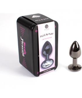 GUNMETAL Plug anal en métal pour la stimulation anale