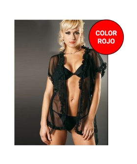 BATA TIPO CAMISOLA Robe sensual sexy tipo camisole microtul com abertura frontal yv