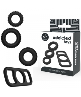 COCK SET RING Set di anelli in silicone per migliorare il piacere