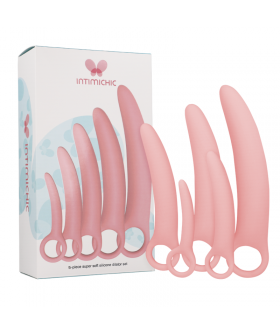 DILATADOR EXPANDER Insieme di dilatatori vaginali in silicone medicale.