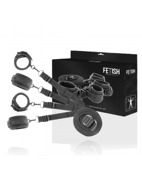 SET DE ESPOSAS Y ATADURAS CON  épouses et sangles réglables pour jeux bdsm.