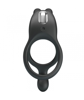 DWAYNE Anillo vibrador recargable, estimula pene y clítoris, 7 modos