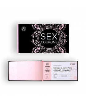 SEX COUPONS PORTUGUES Bloc de 50 chèques pour couples/amis. mesures: 180x100 mm.