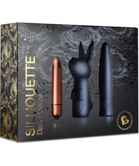 SILHOUETTE Kit di stimolatori versatile, con bullet vibrante e cover aggiuntive