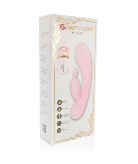 SMART HUGO Vibrador doble estimulación de silicona de alta calidad