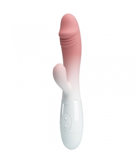 SNAPPY Vibrador de conejo de silicona, 30 vibraciones, estimulación dual
