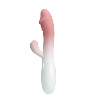 SNAPPY Vibrador de conejo de silicona, 30 vibraciones, estimulación dual