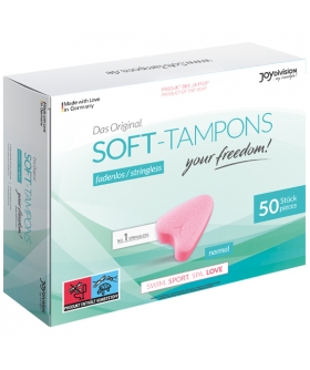 SOFT-TAMPONS Tampons hygiéniques sans ficelle pour femmes actives.