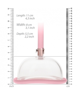 PUMPED ACRYLIC Bomba de succión intensa para aumentar la sensibilidad del clítoris