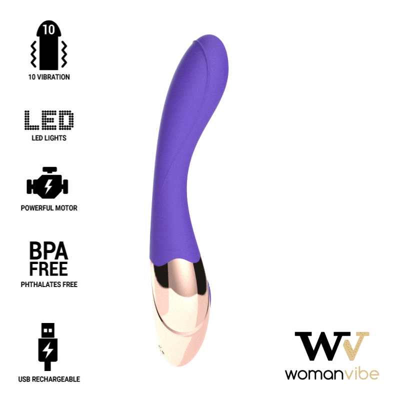 SUNNY Vibratore Womanvibe Sunny: uno stile elegante e una potenza che ti sorprenderà.
