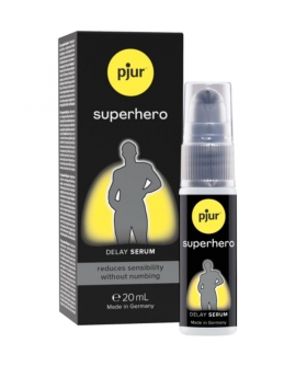 SUPERHERO SERUM RETARDANTE Reduz o teu nível de sensibilidade e eleva o teu prazer com este sérum incrível.