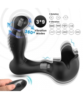 VORTEX INTENSO Vibromasseur anal prostatique en silicone avec rotation