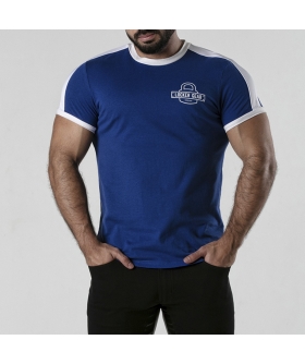 T-SHIRT LKG BLUE Camiseta versátil de algodón, corte clásico, logotipo distintivo