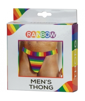 TANGA ARCOIRIS Tanga masculina com design colorido e atraente