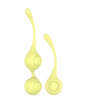 LEMON SQUEEZE Conjunto de bolas kegel amarillas lemon squeeze