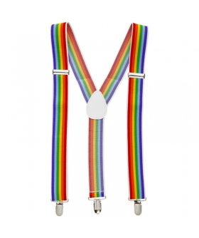 TIRANTES COLORES BANDERA LGBT+ Aqui tens os tirantes ajustáveis em cores vibrantes inspiradas na bandeira LGBT+. são perf