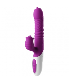 DOUBLE TONGUE Vibrador multifuncional com efeito de calor e movimento.