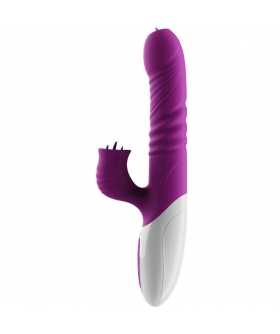 DOUBLE TONGUE Vibromasseur multifonction avec effet chauffant et mouvement de va-et-vient