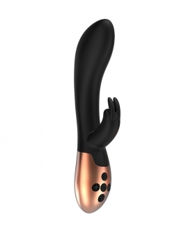 OPULENT Vibromasseur double stimulation en silicone noir