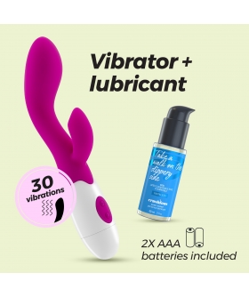 CHERIE Vibrador com 30 modos de vibração potentes e lubrificante.