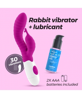 GUMMIE Vibrador tipo coelho com lubrificante incluído