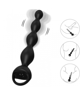 VIBRADOR DEDAL Vibrador con plug anal, doble estimulación simultánea