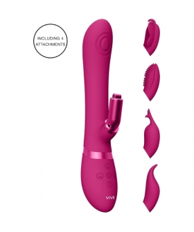 ETSU Vibromasseur puissant et polyvalent avec des embouts interchangeables