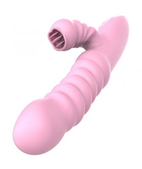 VIBRADOR MULTIFUNCION CON LENG Vibratore multifunzionale con calore, vibrazione e stimolazione