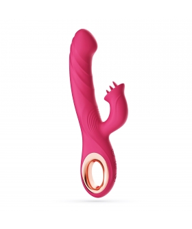 MIRENCA Vibromasseur avec trois mini langues pour plus de plaisir