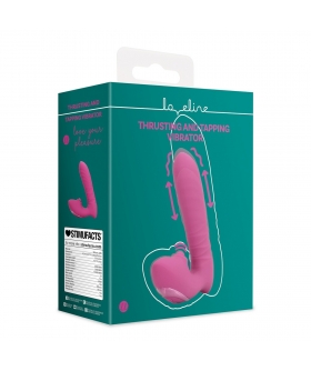 THRUSTING AND TAPPING Vibrador dupla estimulação com pulsação no clitóris