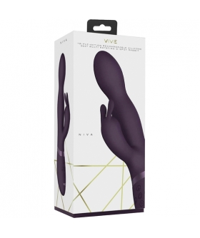 NIVA Vibrador tipo coelho com vibrações potentes e movimentos rotativos