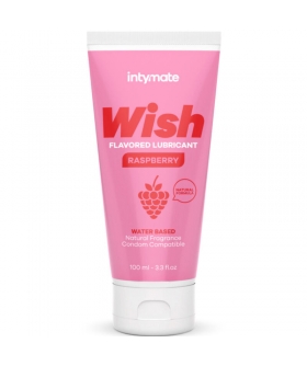 WISH SABOR  Lubricante orgánico de frambuesa, aroma intenso, compatible