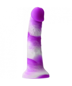 YUM YUM Dildo realista de silicona con textura satinada y seguro