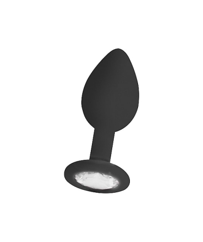 Plug anal de silicona con base de joya; seguro y placentero