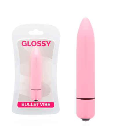 Vibrador compacto glossy para estimular zonas sensitivas