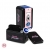 Plug anal metal mediano azul con bolsa