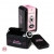 Plug anal metal mediano negro con bolsa