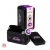 Plug anal metal mediano morado con bolsa