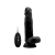 Realrock pene vibrador con escroto 20 cm - negro