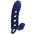 ALTAF ANNEAU VIBRATEUR AVEC GAINE EN SILICONE BLEU nº3