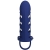 ALTAF ANNEAU VIBRATEUR AVEC GAINE EN SILICONE BLEU nº4