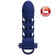 ALTAF ANNEAU VIBRATEUR AVEC GAINE EN SILICONE BLEU nº5