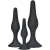 ANAL PLAY CURVY COMPANIONS PLUG ANAL 3 PIEZAS NEGRO nº2