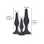 ANAL PLAY CURVY COMPANIONS PLUG ANAL 3 PIEZAS NEGRO nº3