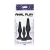 ANAL PLAY CURVY COMPANIONS PLUG ANAL 3 PIEZAS NEGRO nº4