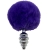 PLUG DE PLAISIR ANAL SPIRAL METAL FLUFFY VIOLET FONCÉ TAILLE