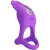 ANEL PARA PÊNIS VIBRANTE 7 VIBRAÕES SILICONE ROXO nº4