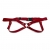 HARNAIS ARTESANALE EN CUIR ROUGE 3 CM/ M LULÚ LAFEM nº2