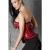 Atractivo corset sexy de saten con ballenas y lazos negros r